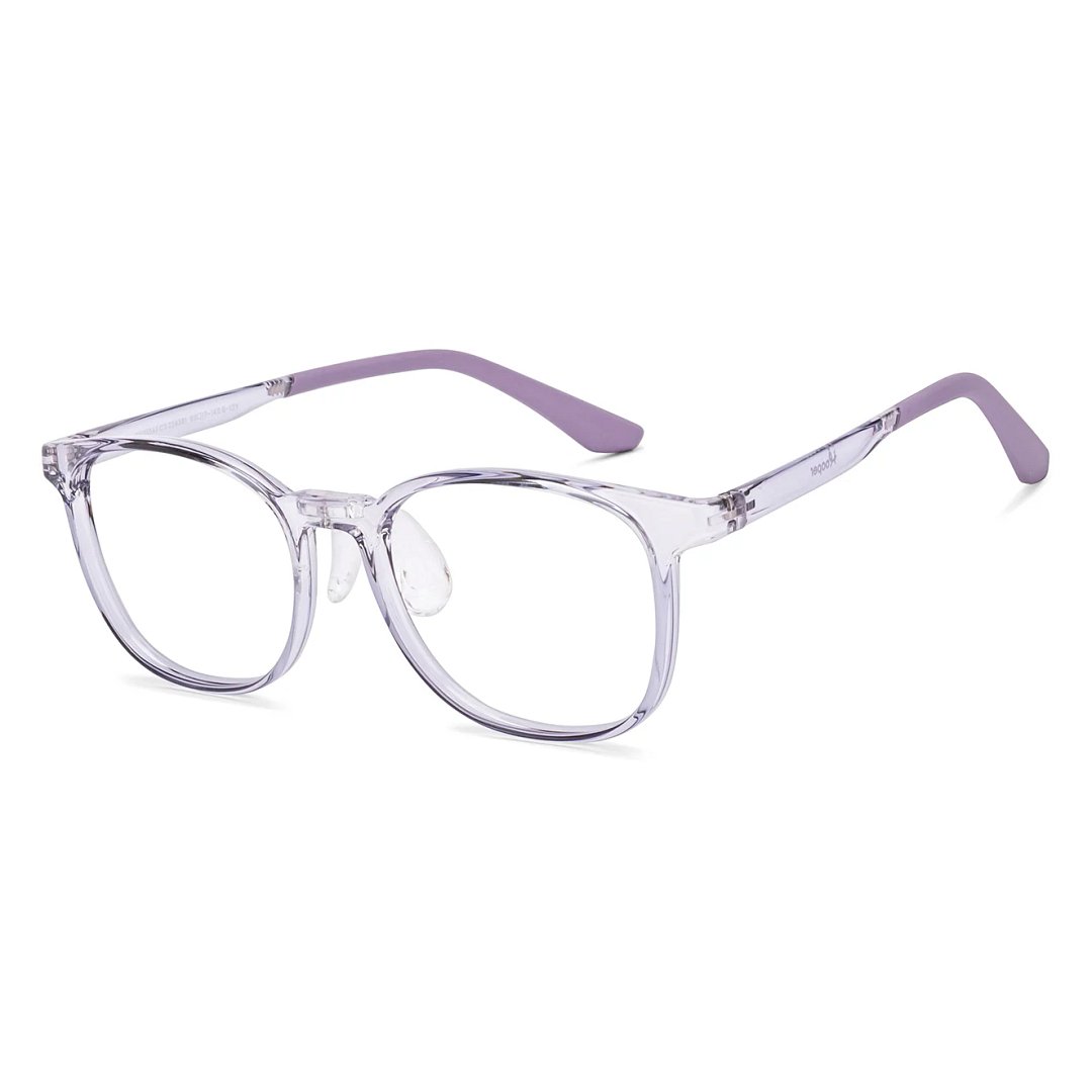 Hooper Purple Transparent Full Rim Round right side
