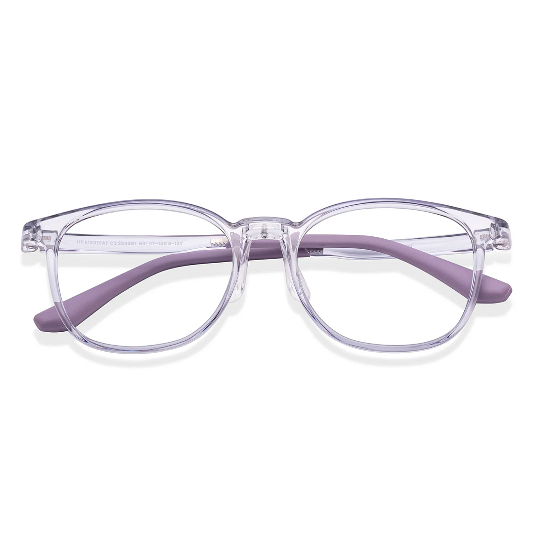 Hooper Purple Transparent Full Rim Round left side