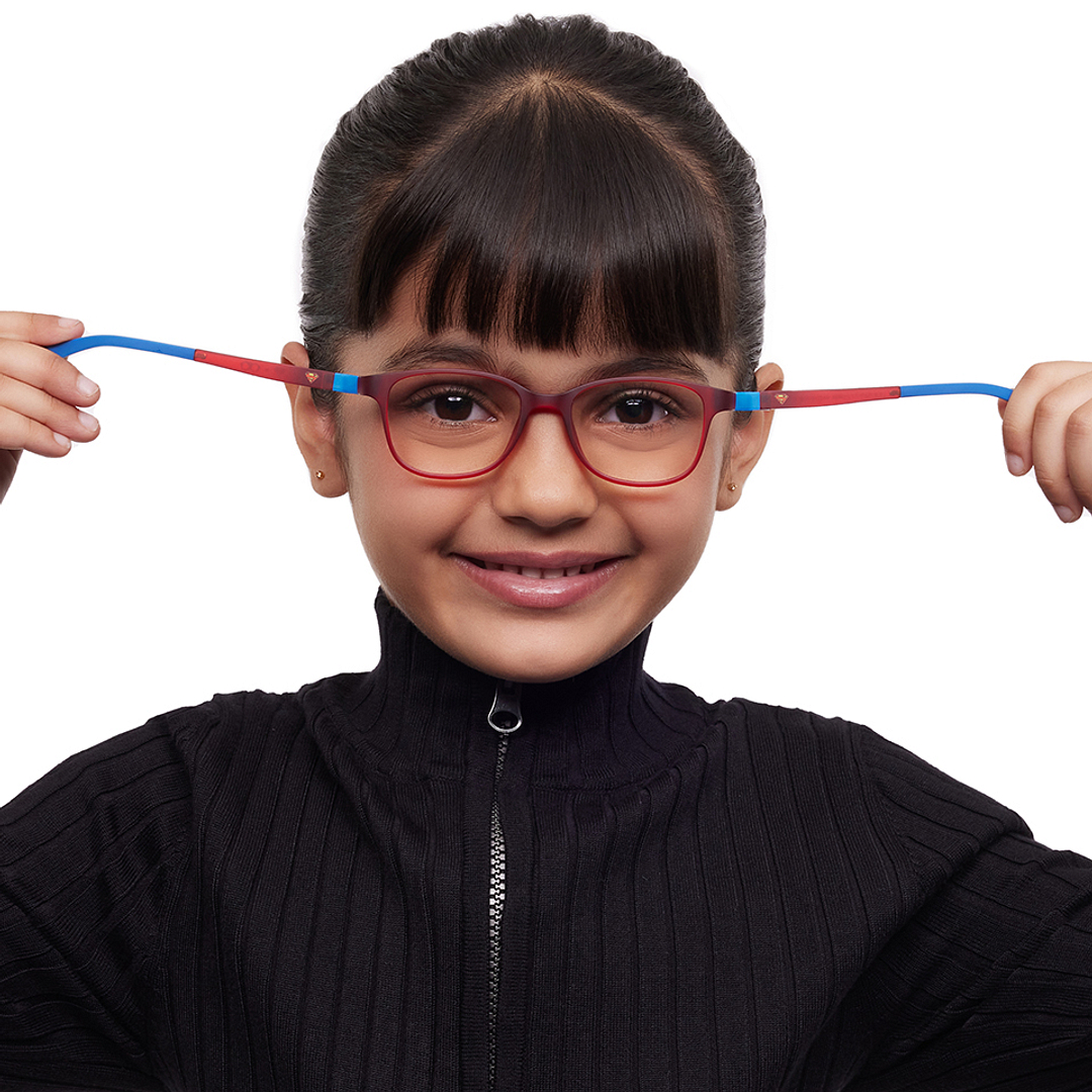 Hooper Red Full Rim Rectangle right side