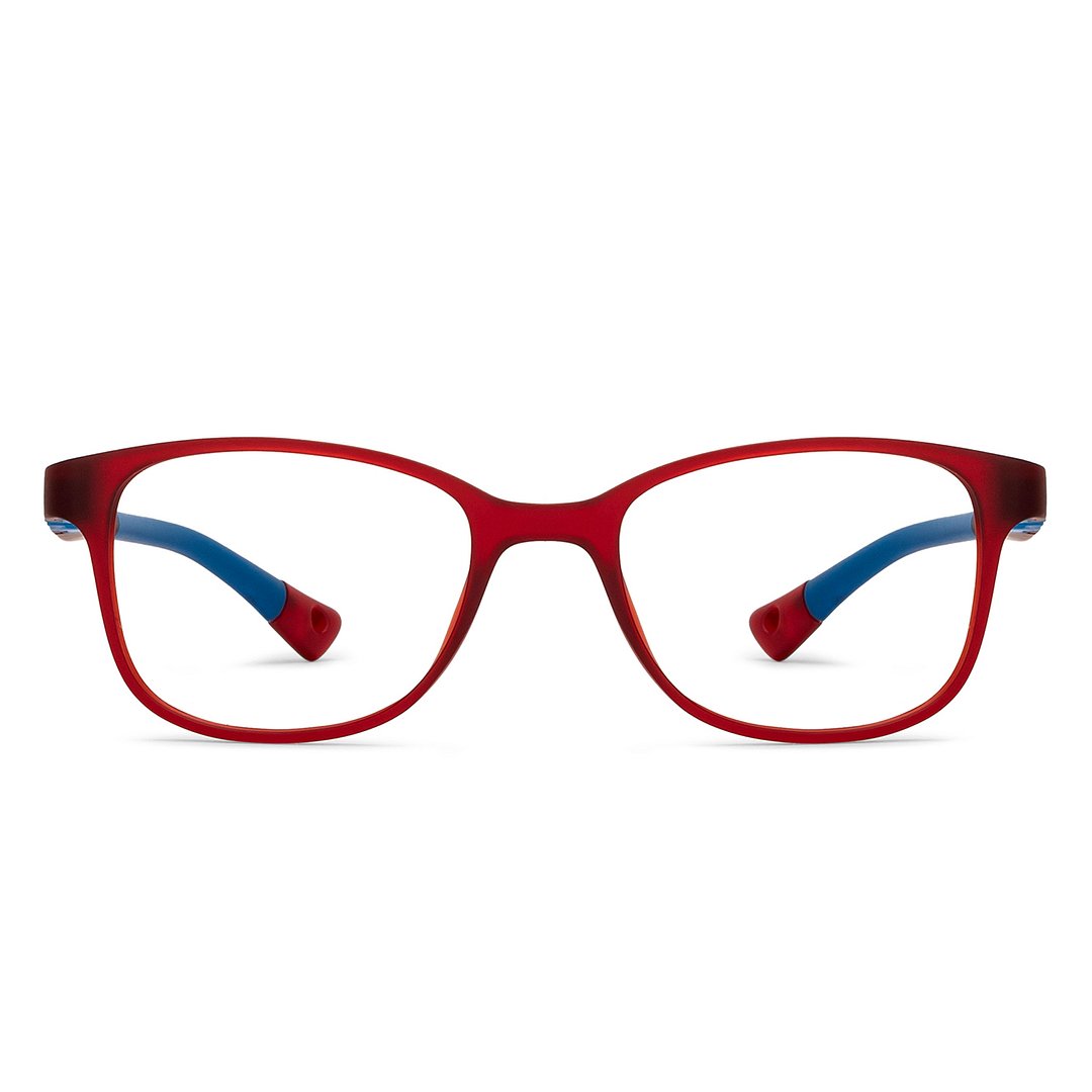 Hooper Red Full Rim Rectangle right side