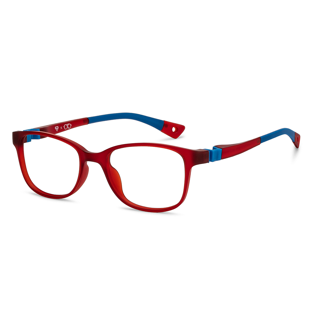 Hooper Red Full Rim Rectangle right side