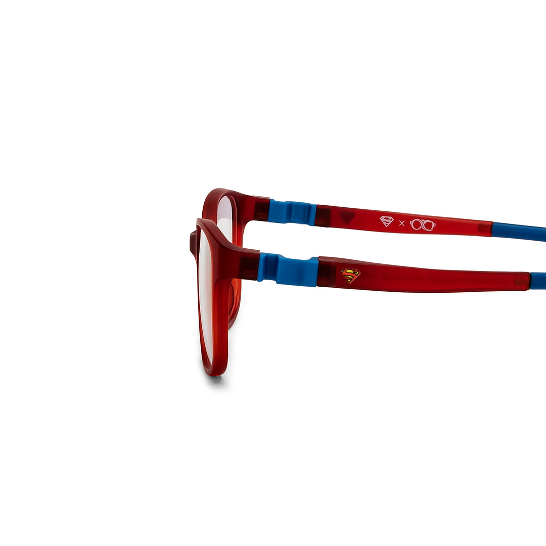 Hooper Red Full Rim Rectangle right side