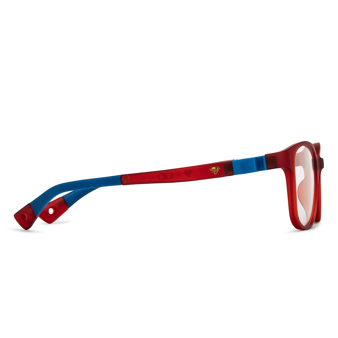 Hooper Red Full Rim Rectangle left side