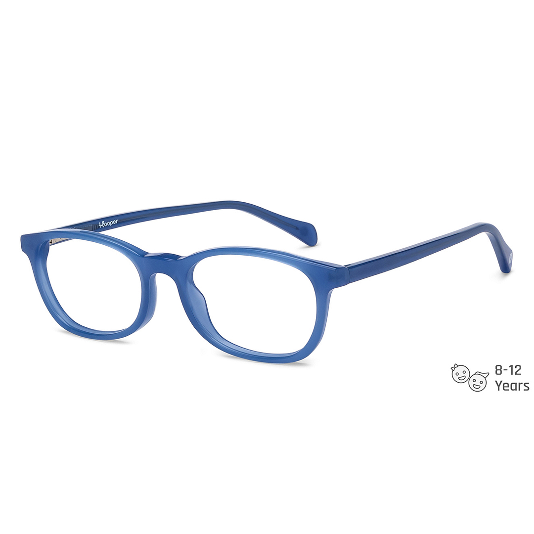 Hooper Online Sky Blue Full Rim Rectangle left side