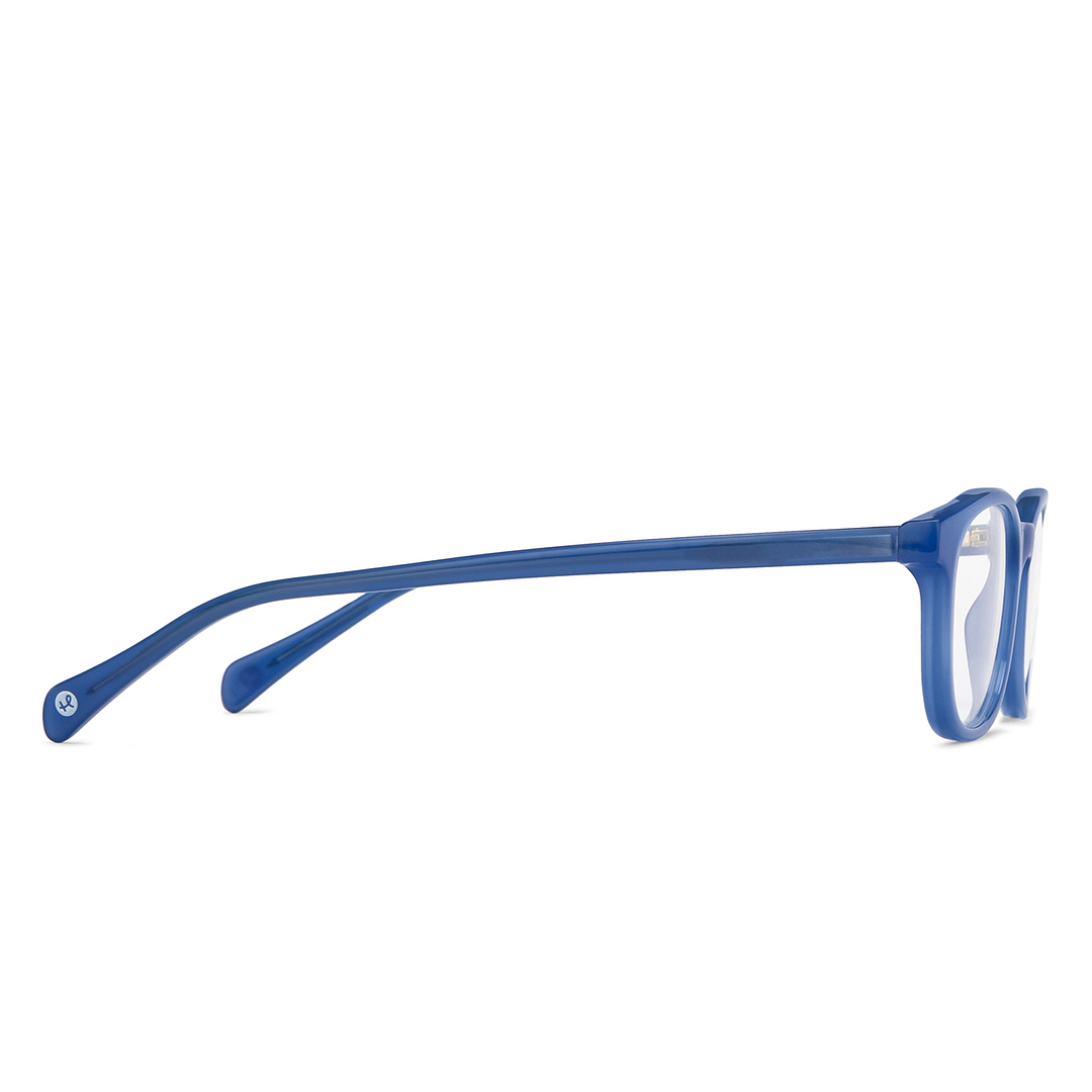 Hooper Online Sky Blue Full Rim Rectangle left side