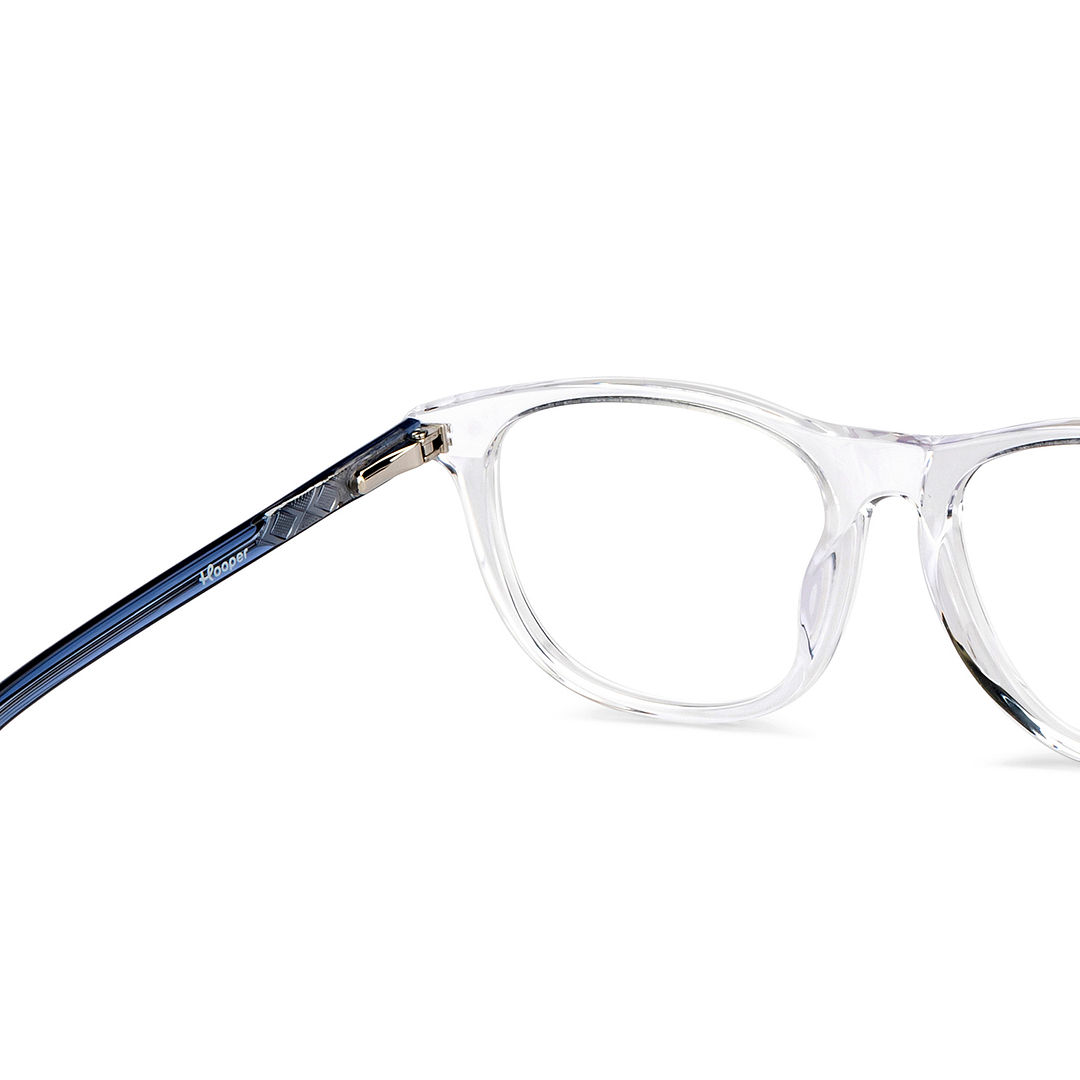Hooper Online Sky Blue Full Rim Square right side