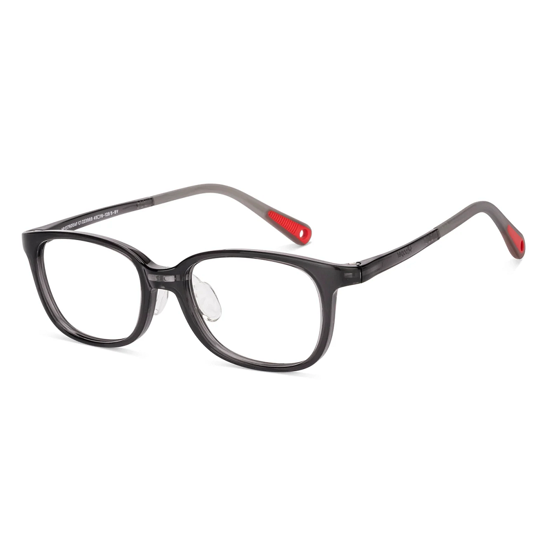 Hooper Black Transparent Full Rim Rectangle left side