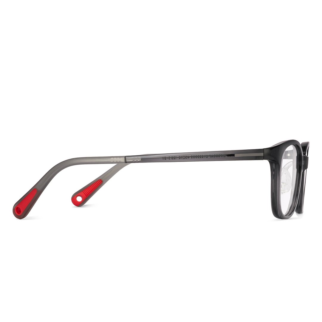Hooper Black Transparent Full Rim Rectangle left side