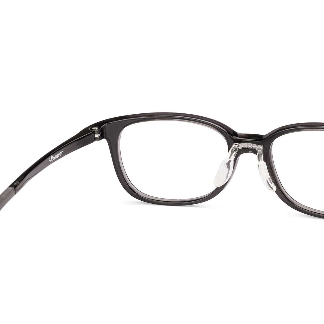 Hooper Black Transparent Full Rim Rectangle right side