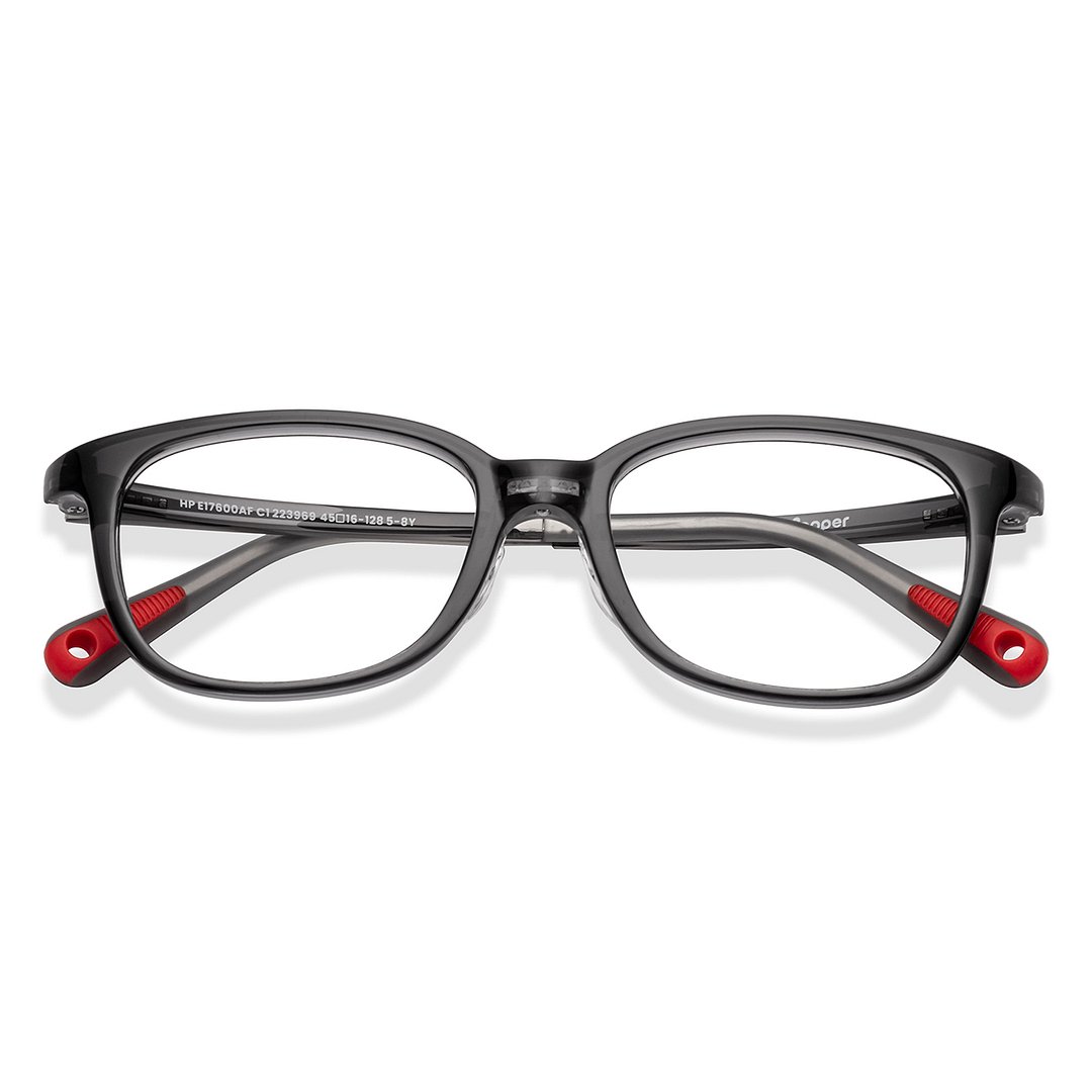 Hooper Black Transparent Full Rim Rectangle left side