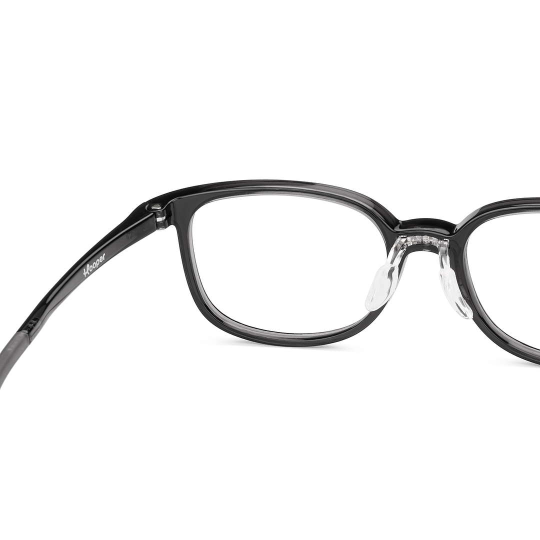 Hooper Black Transparent Full Rim Rectangle right side