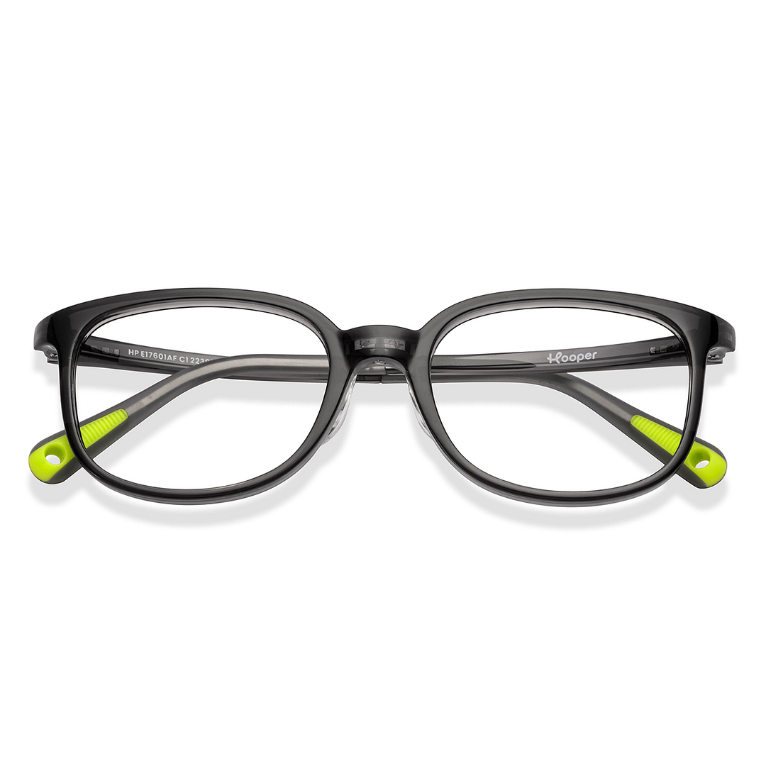 Hooper Black Transparent Full Rim Rectangle left side