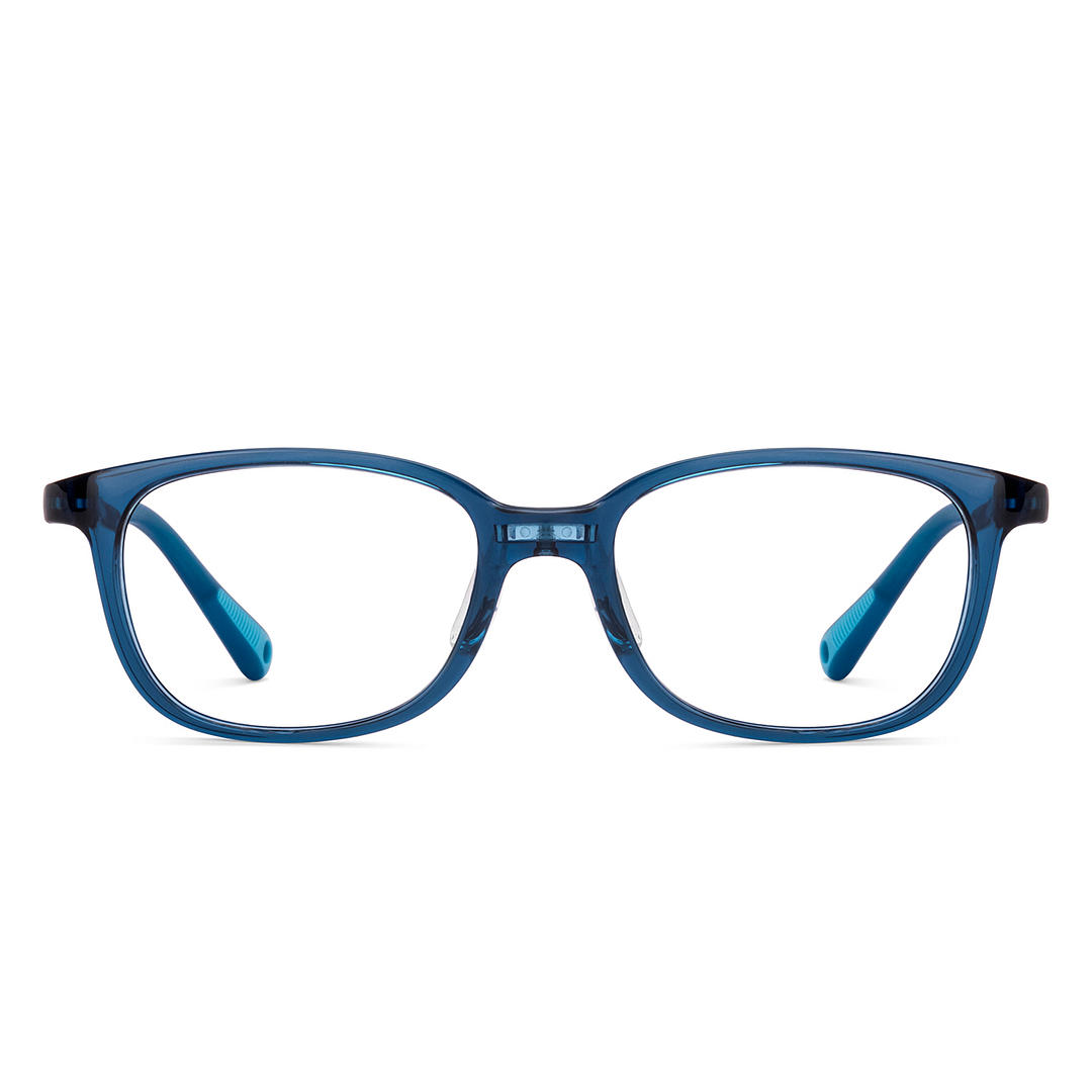 Hooper Blue Transparent Full Rim Rectangle right side
