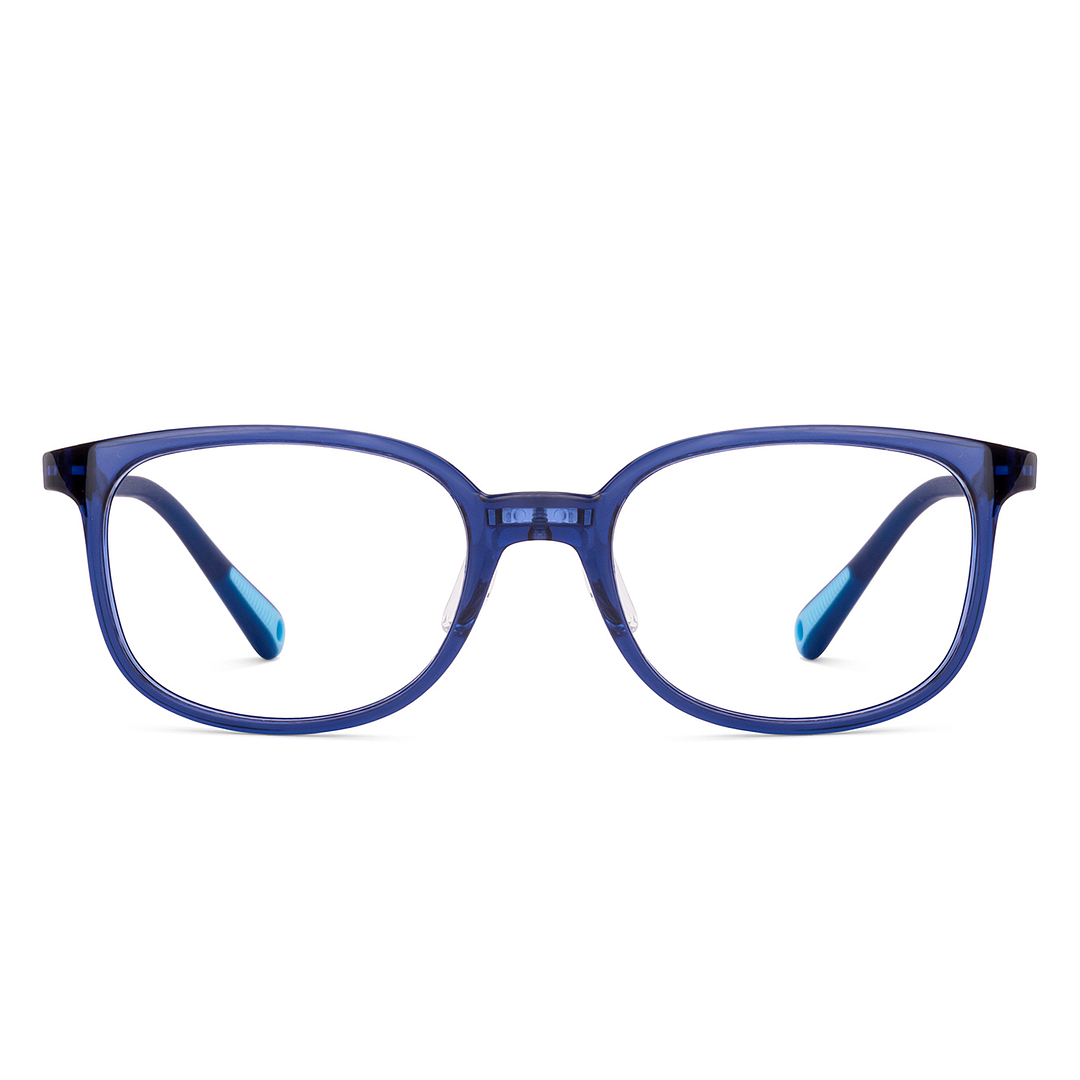 Hooper Blue Transparent Full Rim Rectangle right side
