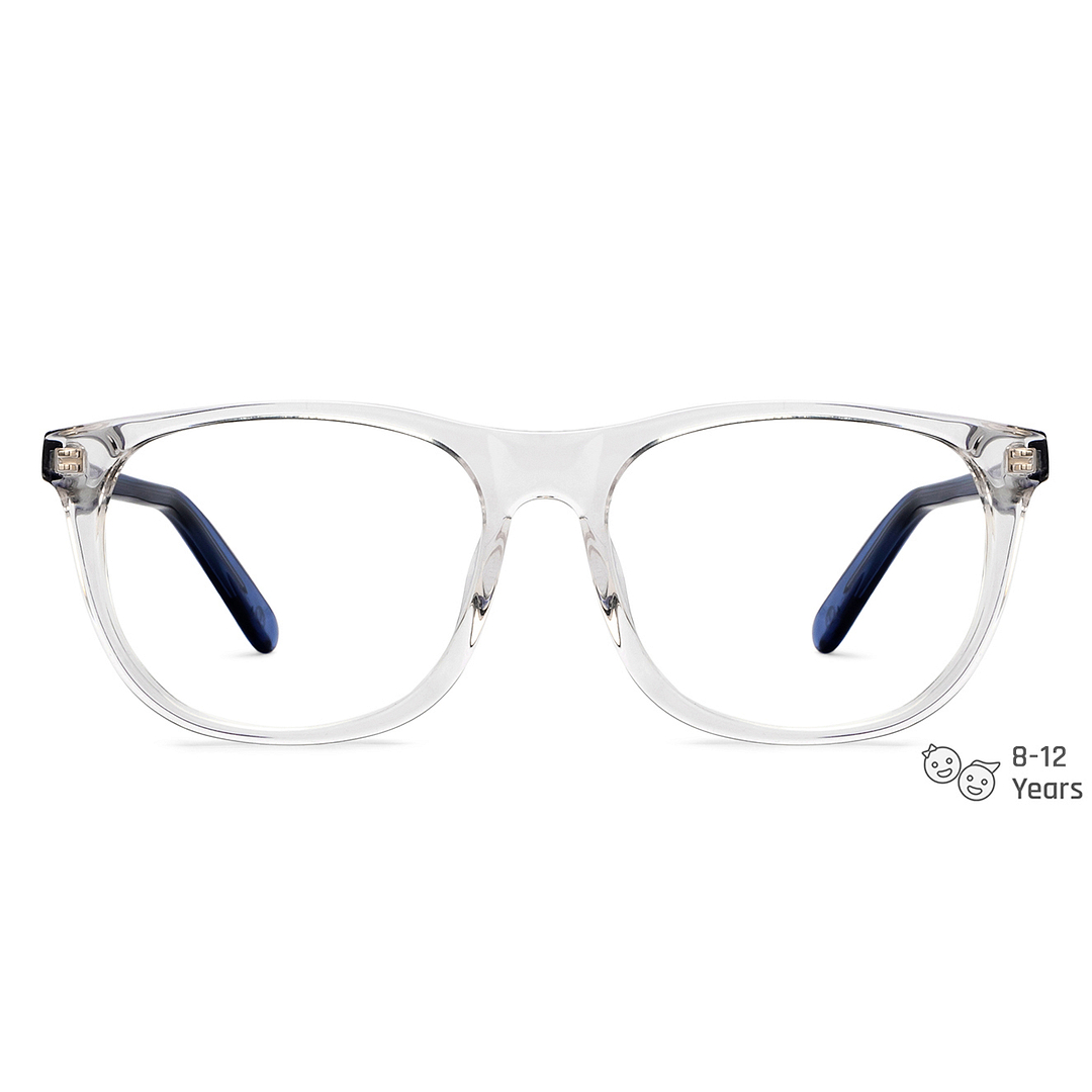 Hooper Crystal Transparent Full Rim Rectangle left side