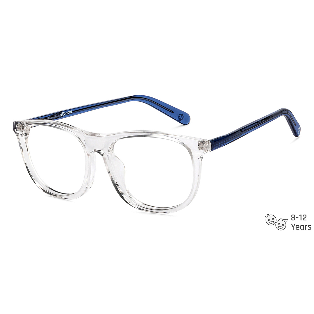 Hooper Crystal Transparent Full Rim Rectangle right side
