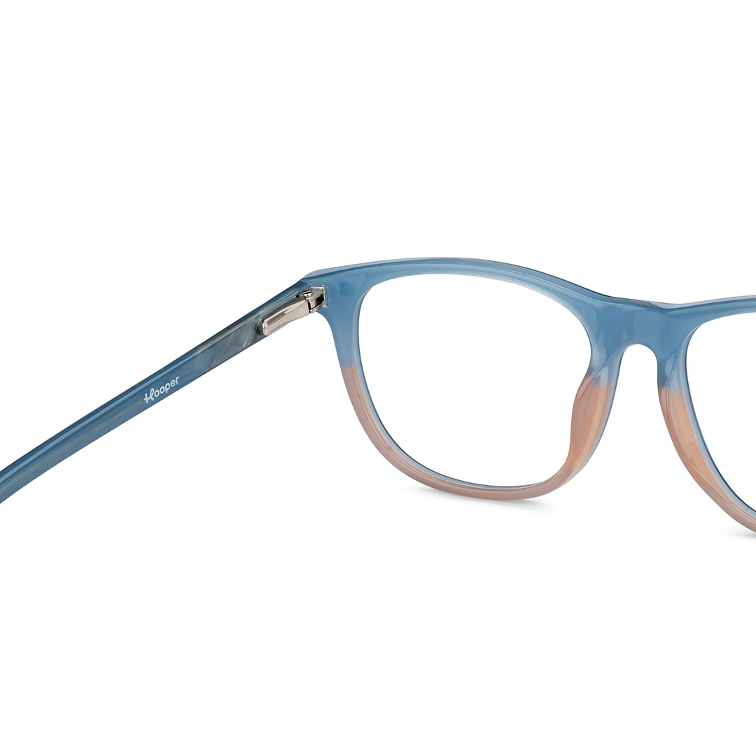Hooper Online Sky Blue Full Rim Square right side