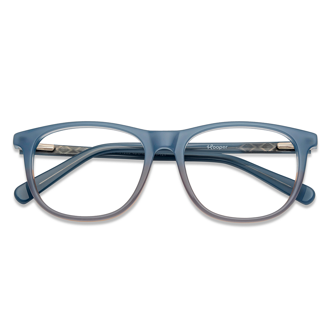 Hooper Online Sky Blue Full Rim Square left side
