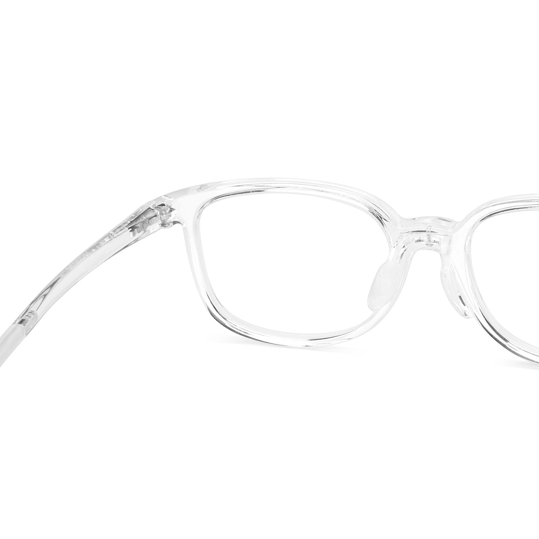 Hooper Crystal Transparent Full Rim Rectangle right side