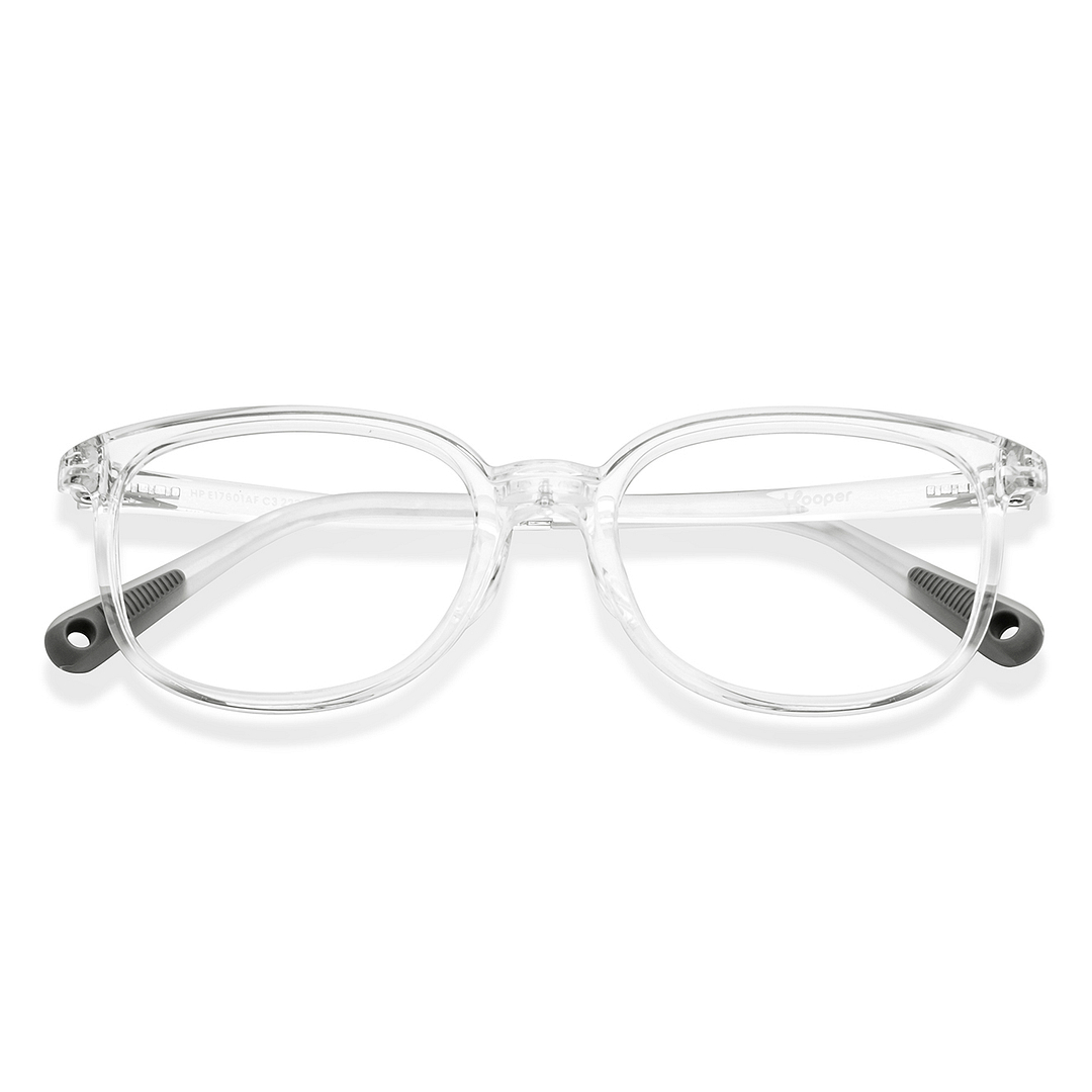 Hooper Crystal Transparent Full Rim Rectangle left side