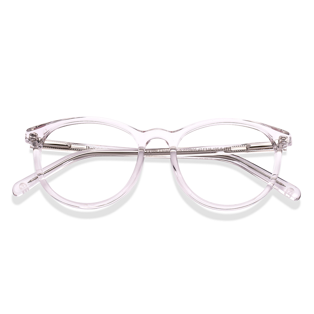 Hooper Online Crystal Transparent Full Rim Round left side