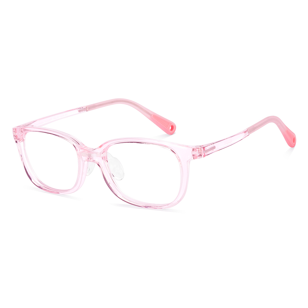 Hooper Pink Transparent Full Rim Rectangle left side