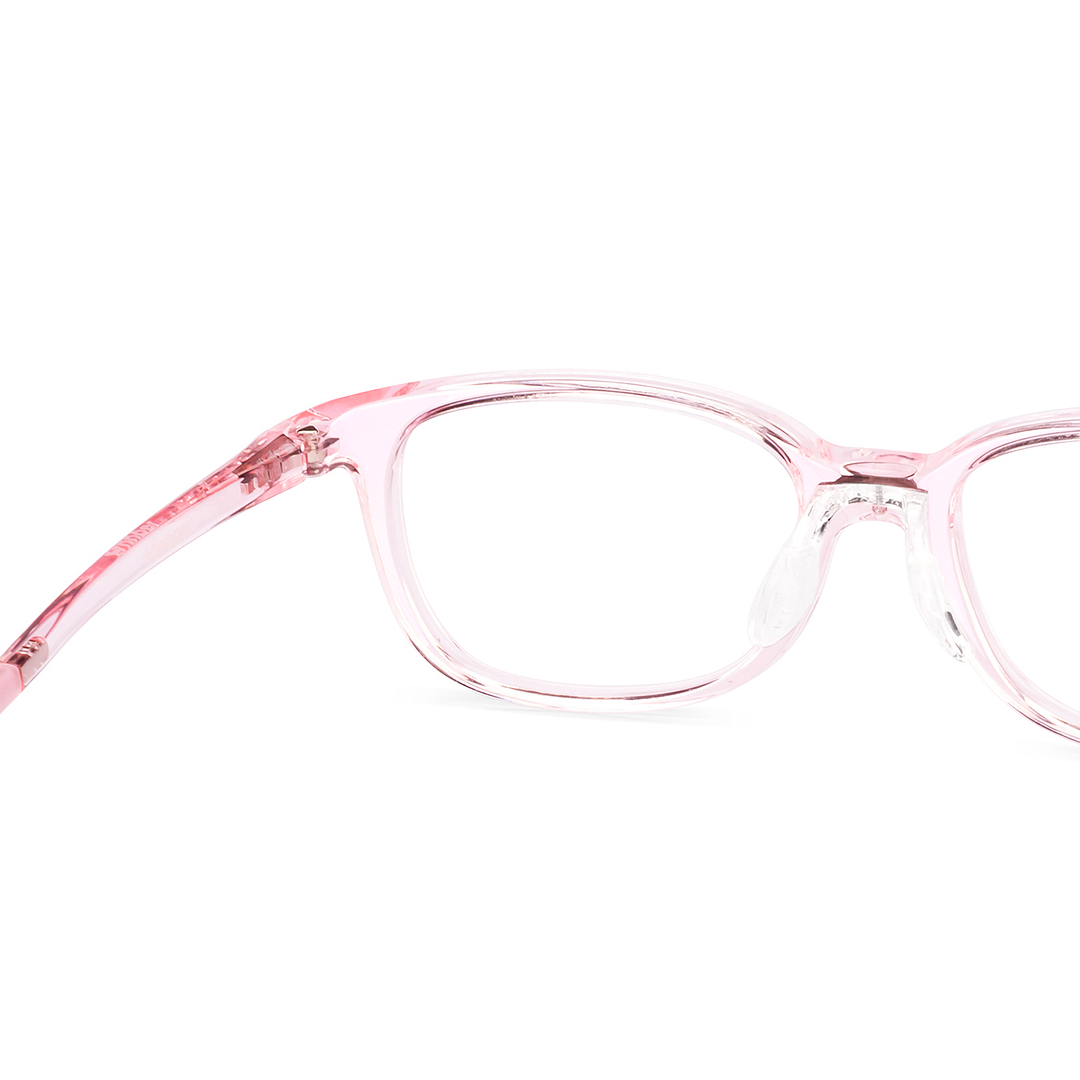 Hooper Pink Transparent Full Rim Rectangle right side