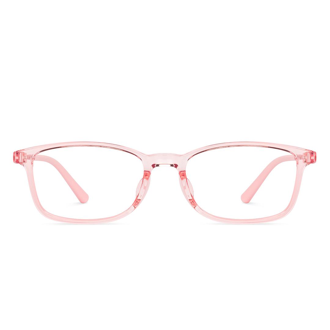 Hooper Pink Transparent Full Rim Rectangle right side