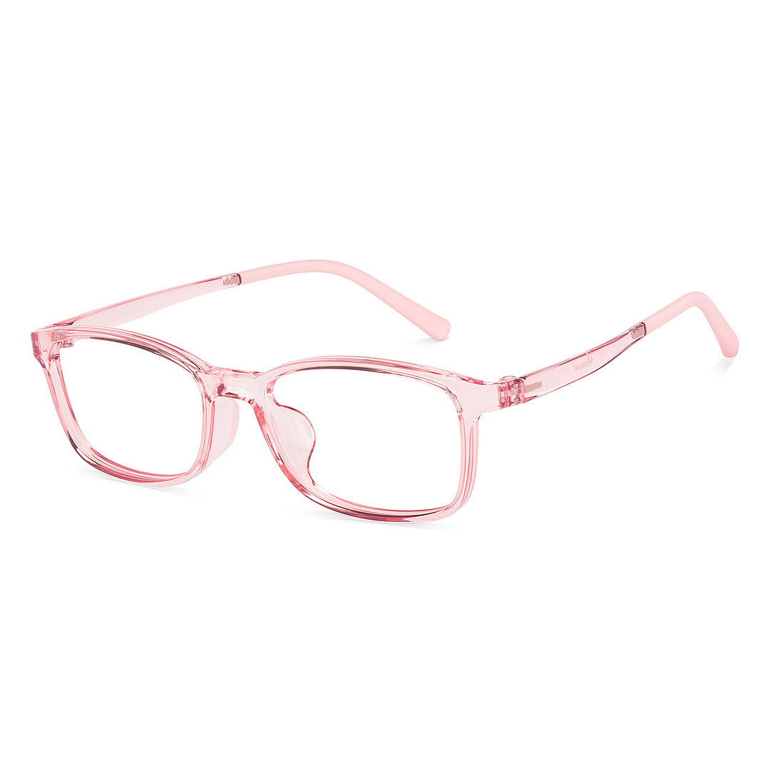 Hooper Pink Transparent Full Rim Rectangle right side