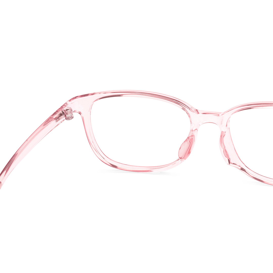 Hooper Pink Transparent Full Rim Rectangle right side