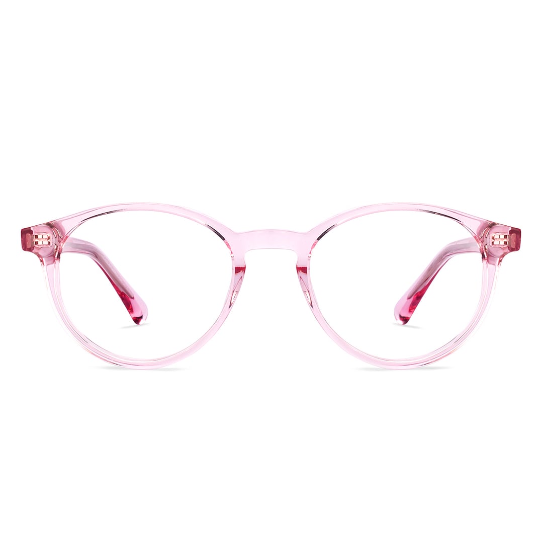 Hooper Online Pink Transparent Full Rim Round right side