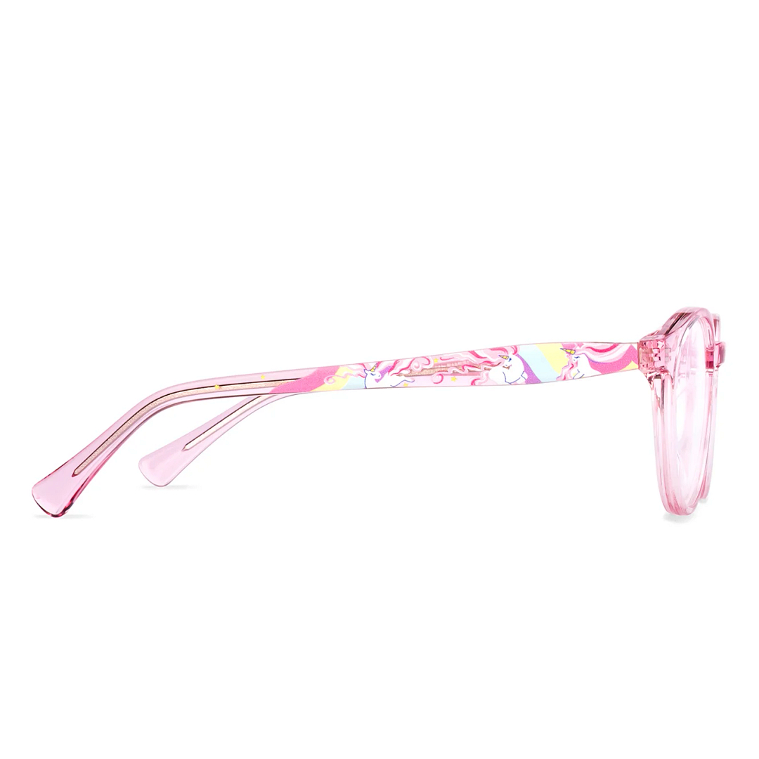 Hooper Online Pink Transparent Full Rim Round left side