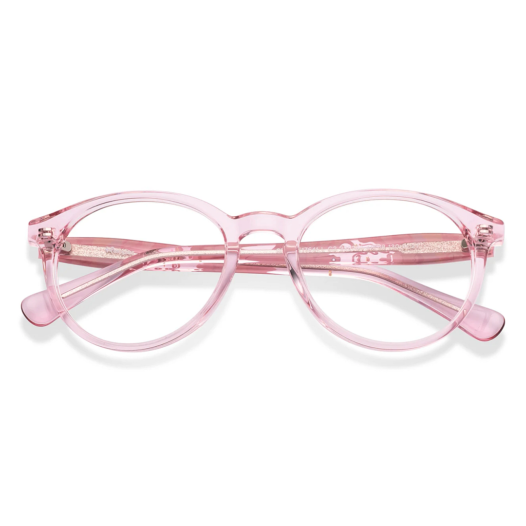 Hooper Online Pink Transparent Full Rim Round right side