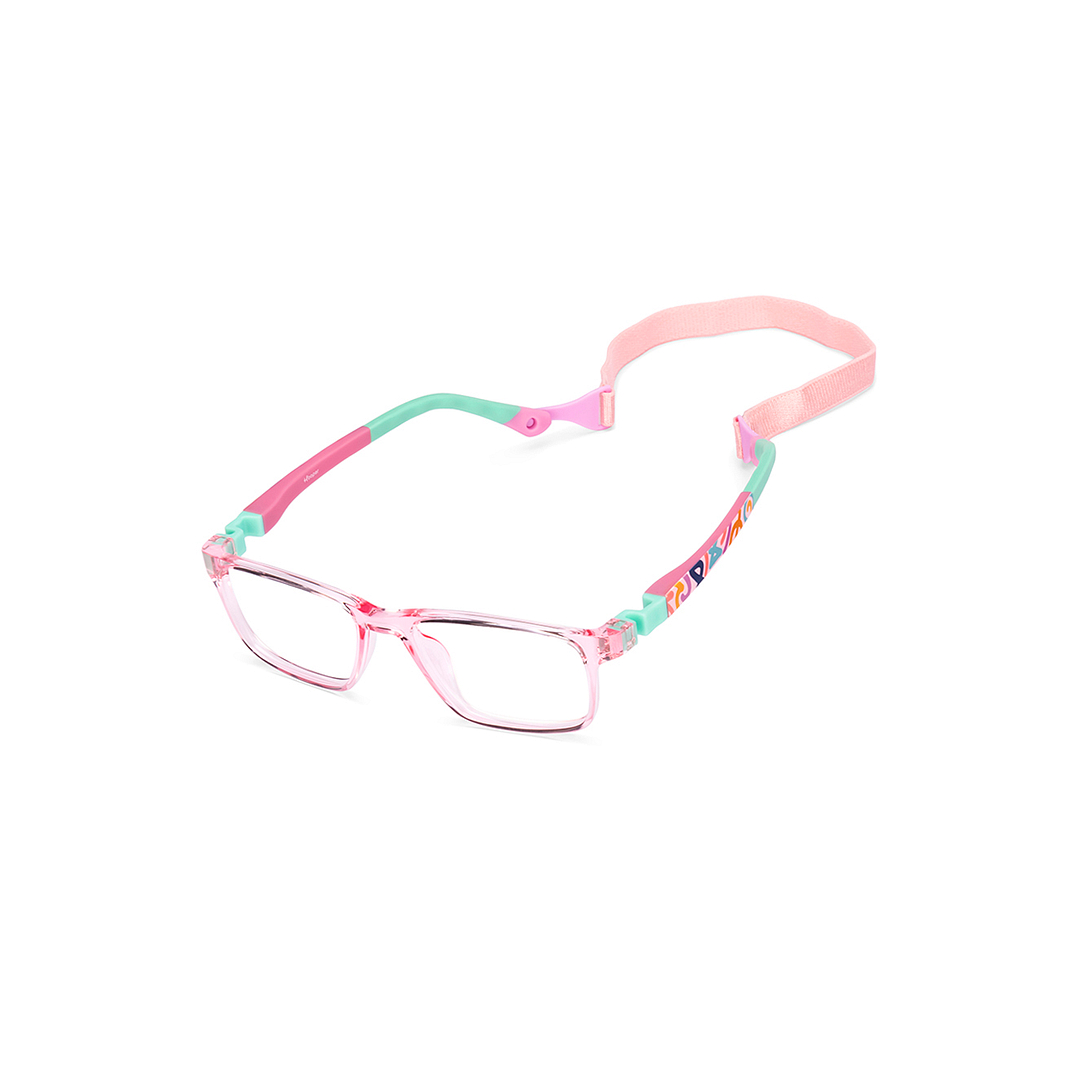 Hooper Online Pink Transparent Full Rim Rectangle left side