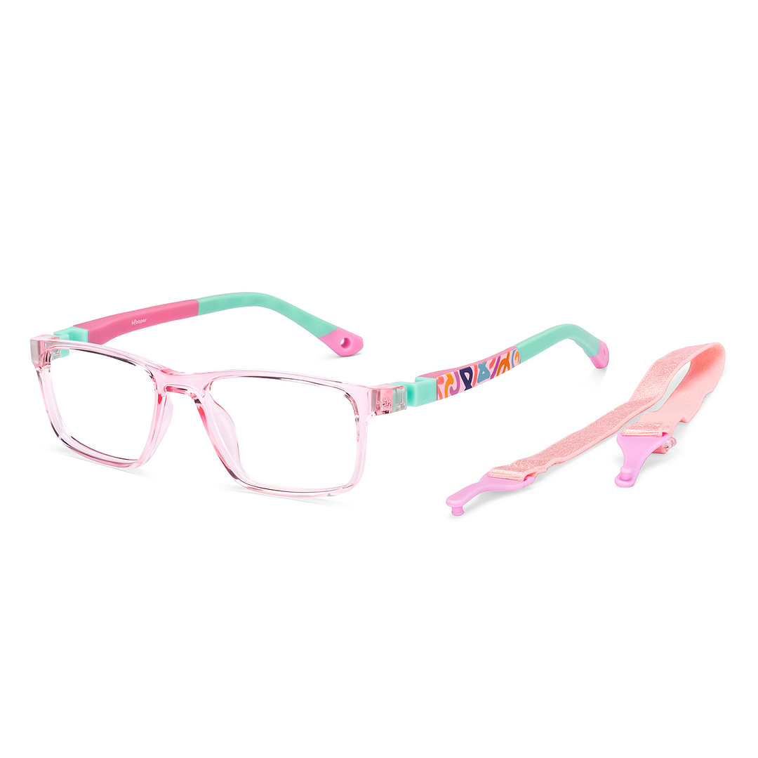 Hooper Online Pink Transparent Full Rim Rectangle right side