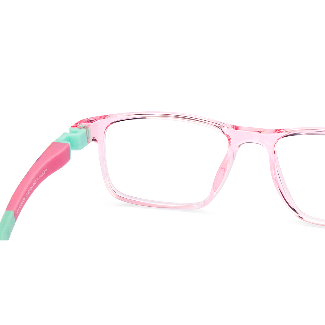 Hooper Online Pink Transparent Full Rim Rectangle right side