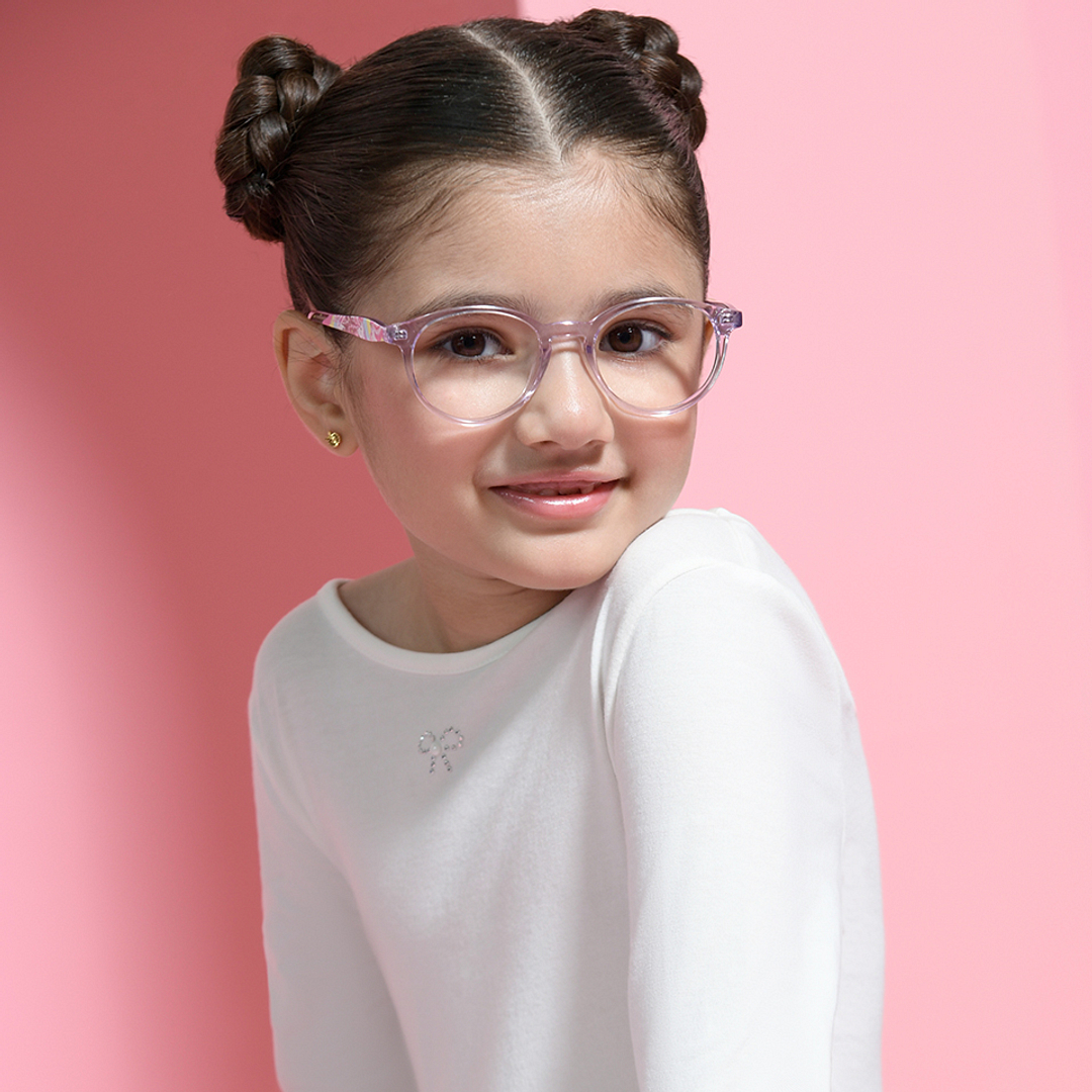 Hooper Online Purple Transparent Full Rim Round left side