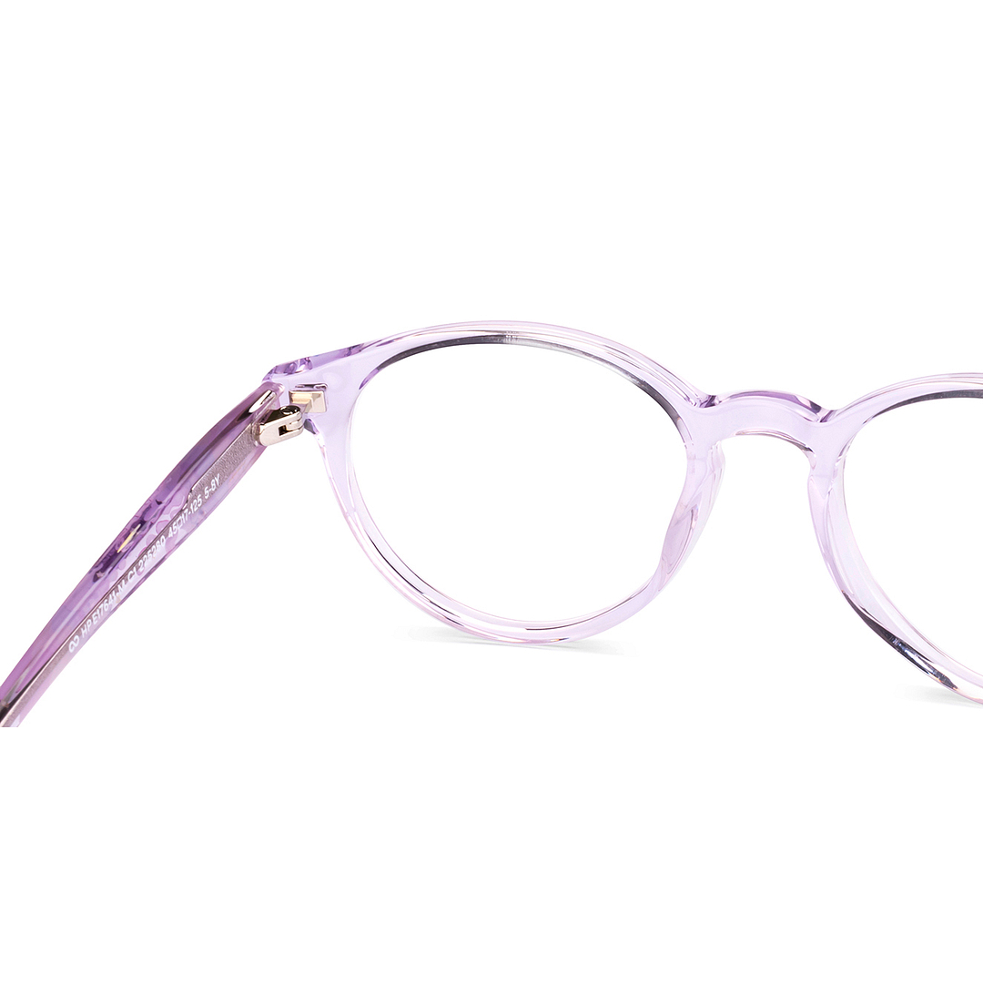 Hooper Online Purple Transparent Full Rim Round right side