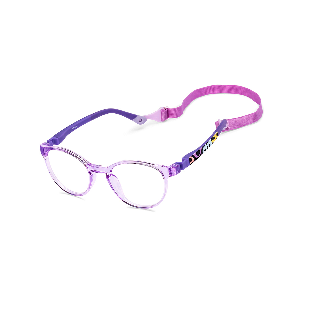 Hooper Online Purple Transparent Full Rim Round left side