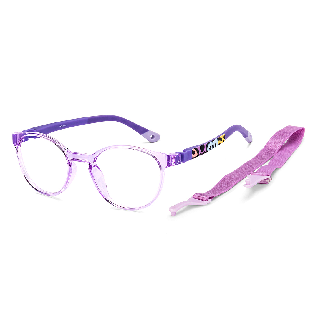 Hooper Online Purple Transparent Full Rim Round right side