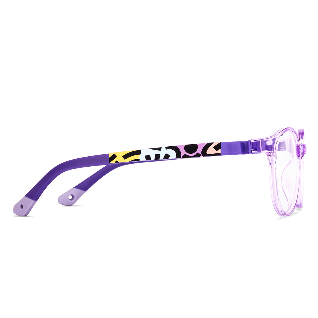 Hooper Online Purple Transparent Full Rim Round left side