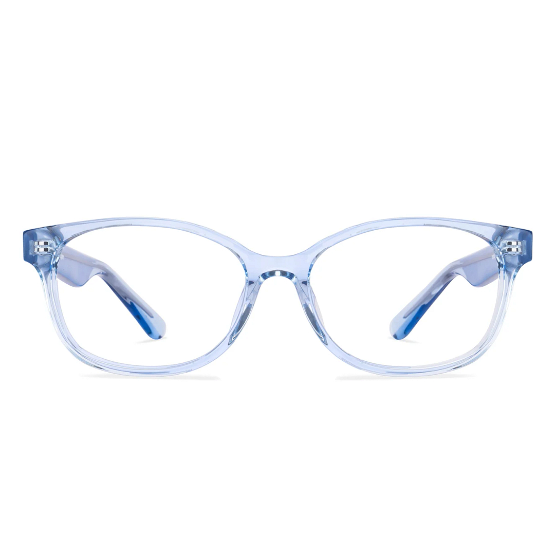 Hooper Online Blue Transparent Full Rim Cat Eye right side