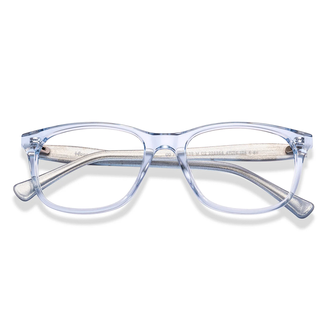 Hooper Blue Transparent Full Rim Rectangle left side