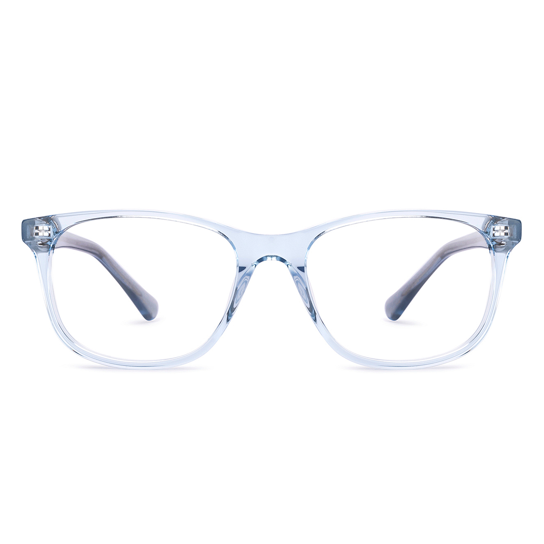 Hooper Blue Transparent Full Rim Rectangle right side