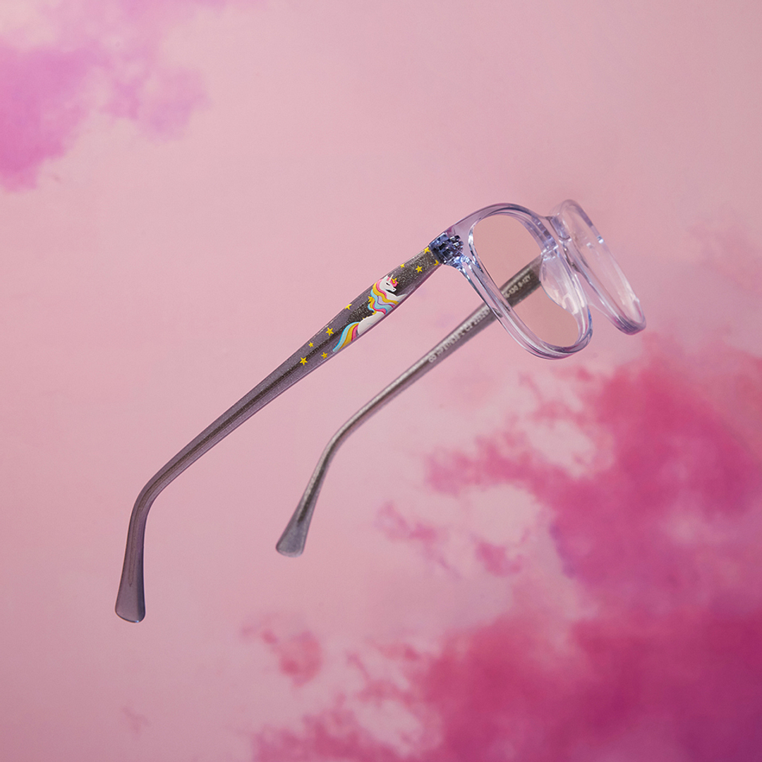 Hooper Blue Transparent Full Rim Rectangle right side