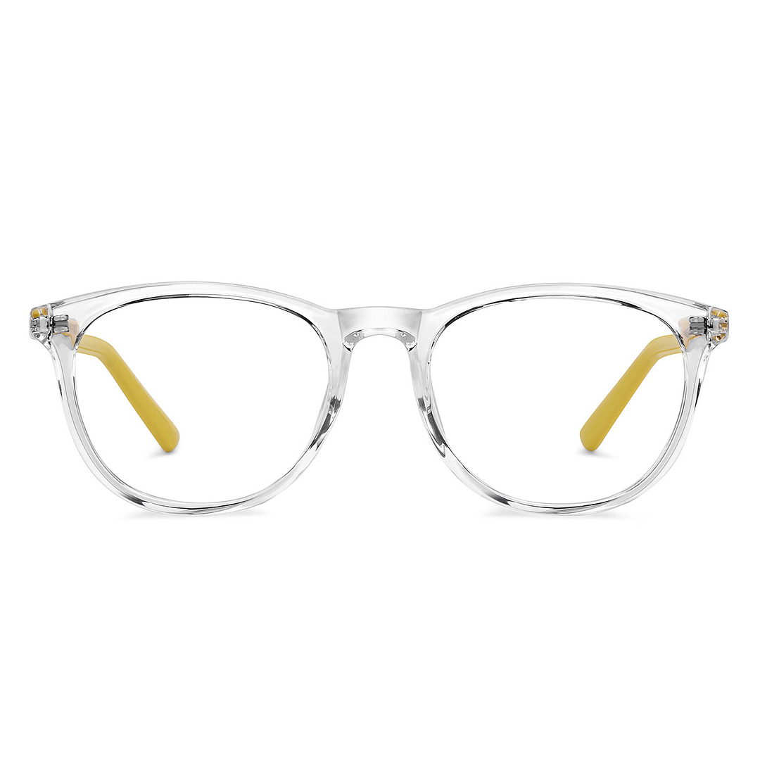 Hooper Crystal Transparent Full Rim Round left side