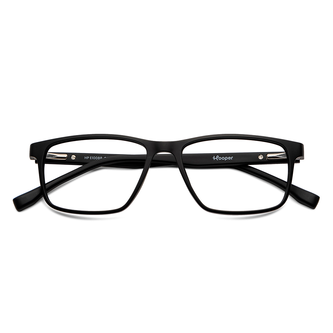 Hooper Online Black Full Rim Rectangle left side