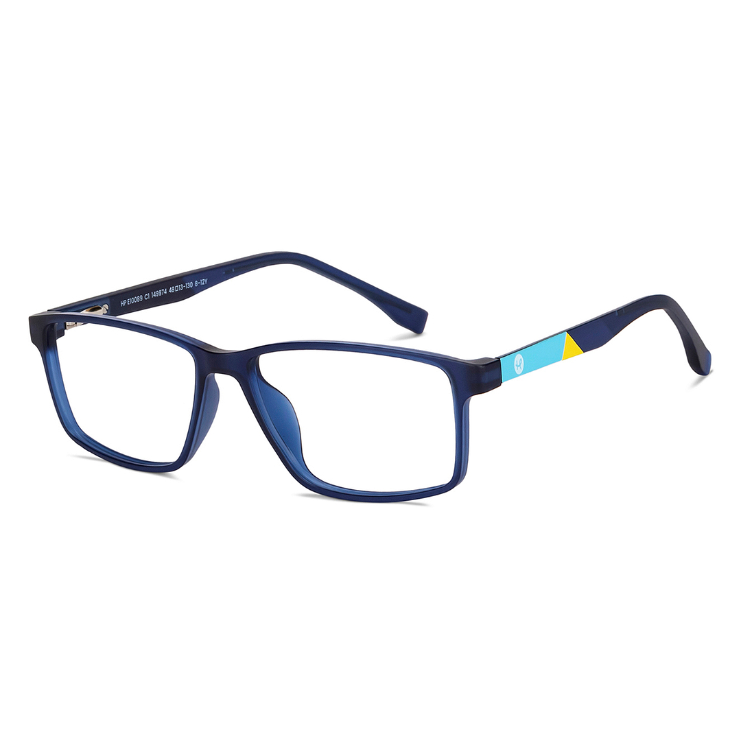 Hooper Sky Blue Full Rim Rectangle right side