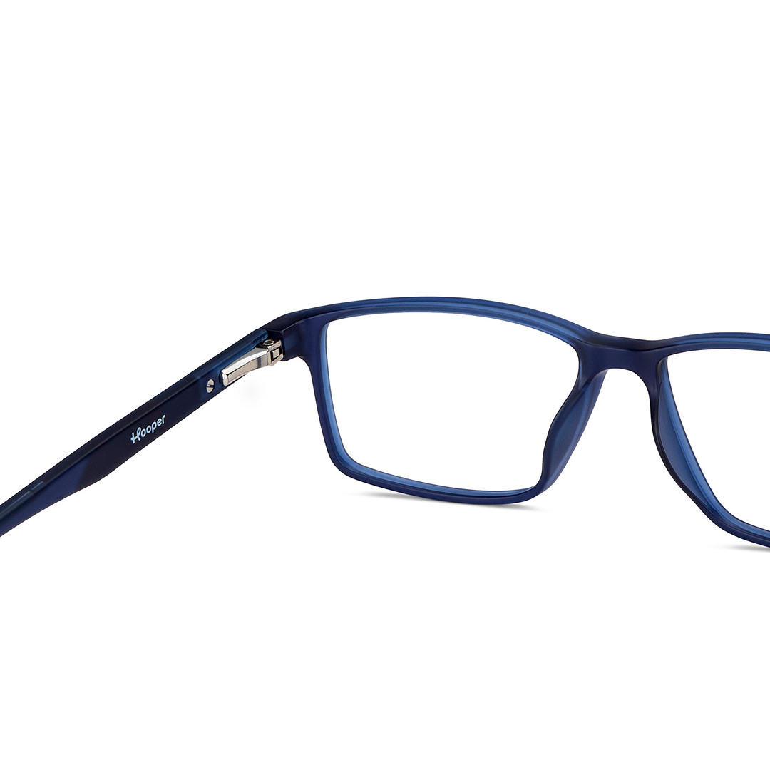 Hooper Sky Blue Full Rim Rectangle right side