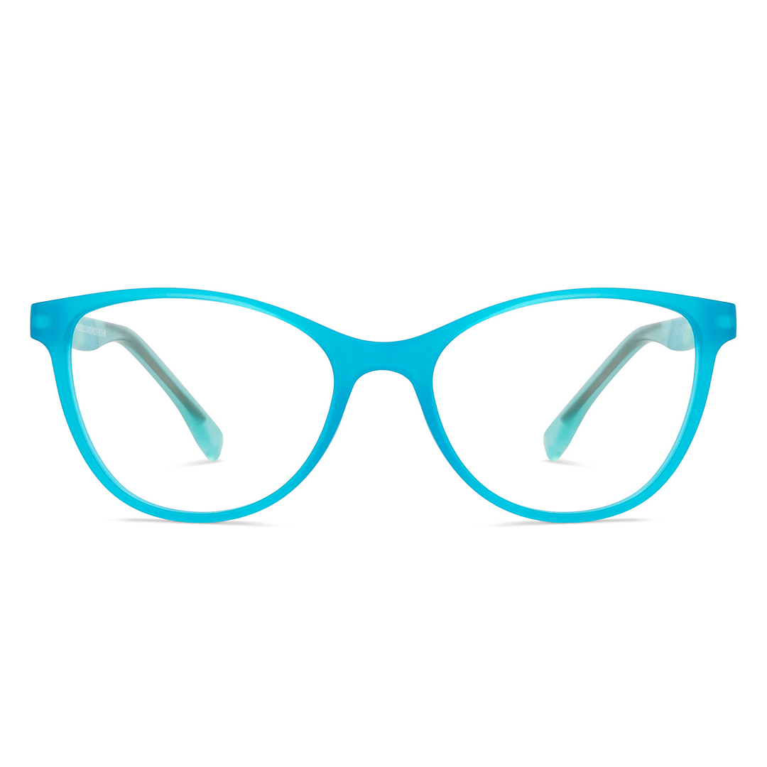 Hooper Online Sky Blue Full Rim Cat Eye left side